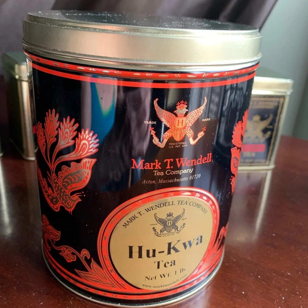 Lot of 5 Metal Tea Tins from Mark T. Wendell Tea Company - Picture 9 of 16